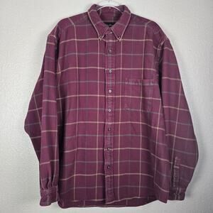 Eddie Bauer Flannel Plaid Size XL Western Outdoor